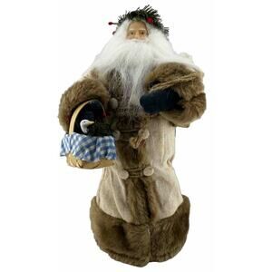 Midwest Cannon Falls Heirloom Santa with Basket and Goose Figurine Christmas